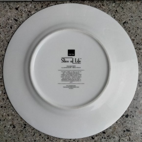 Slice of Life Golden Gate Bridge Collector's Dinner Plate (B) - Picture 2 of 4